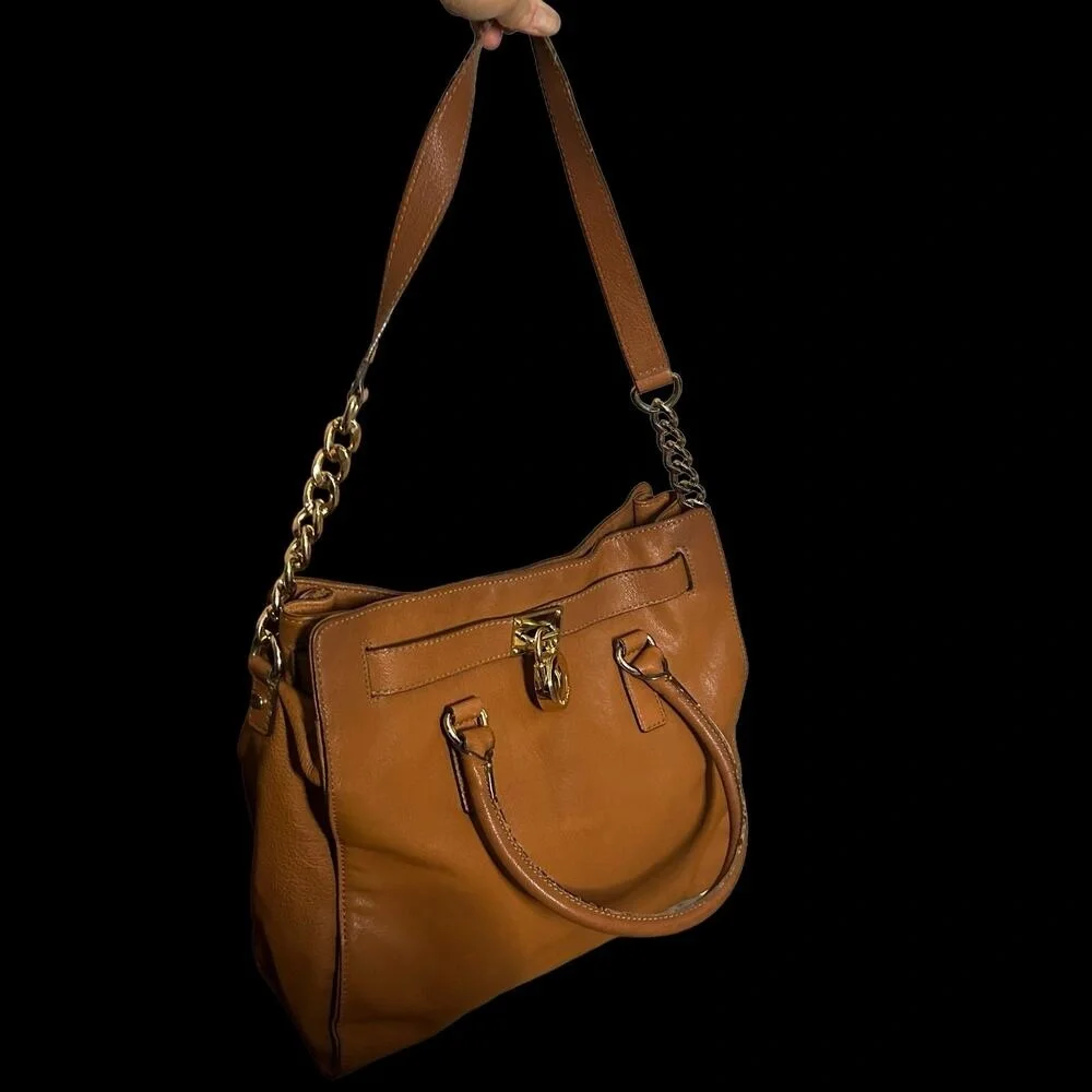 Michael Kors Tan Leather Tote - Picture 4 of 10